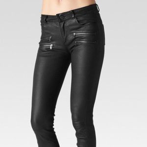 Paige Edgemont wax coated denim